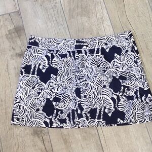 Zebra patterned skort by Lilly Pulitzer